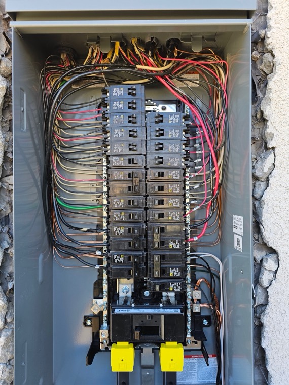 200A service upgrade, final wiring
